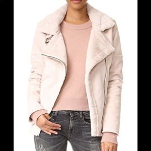 Blush J.O.A. Los Angeles Shearling Jacket